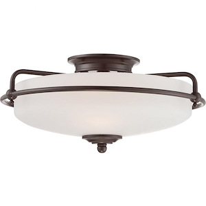 Griffin - 3 Light Semi-Flush Mount - 7 Inches high - 392753