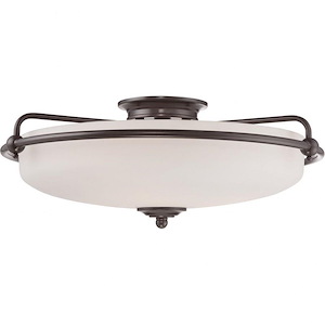 Griffin - 4 Light Semi-Flush Mount - 8.5 Inches high