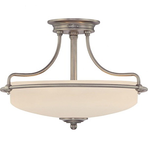 Griffin - 3 Light Semi-Flush Mount - 12 Inches high