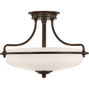 Griffin - 3 Light Semi-Flush Mount - 12 Inches high - 209859