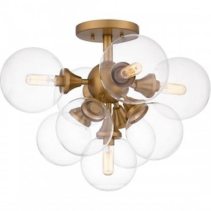Glinda - 5 Light Semi-Flush Mount In Modern Style-15.25 Inches Tall and 20 Inches Wide - 1305620