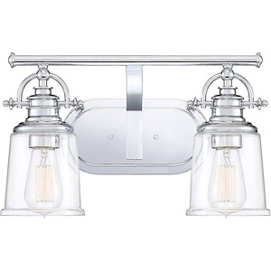 Grant 2 Light Transitional Bath Vanity - 9.5 Inches high