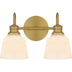 Hinton - 2 Light Bath Vanity In Traditional Style-9 Inches Tall and 14 Inches Wide - 1325540