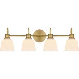 Hinton - 4 Light Bath Vanity In Traditional Style-9 Inches Tall and 30.5 Inches Wide - 1325595