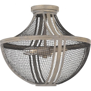 Hallie - 2 Light Semi-Flush Mount-13.25 Inches Tall and 15.25 Inches Wide - 1325712