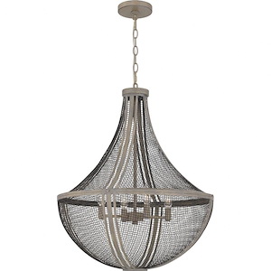 Hallie - 4 Light Pendant-27 Inches Tall and 22 Inches Wide