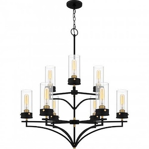 Hillside - 9 Light Chandelier In Traditional Style-36.5 Inches Tall and 31.75 Inches Wide