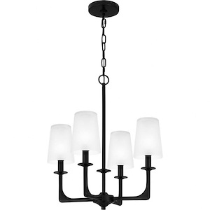 Hough - 4 Light Chandelier In Transitional Style-21 Inches Tall and 18 Inches Wide