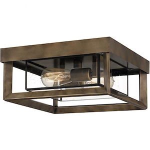 Infinger - 2 Light Flush Mount In Transitional Style-6 Inches Tall and 13 Inches Wide