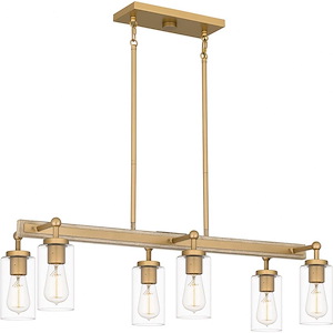 Kelleher - 6 Light Island In Traditional Style-9.75 Inches Tall and 33.5 Inches Wide - 1118917