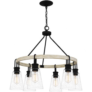 Kingsbridge - 6 Light Chandelier In Farmhouse Style-25.25 Inches Tall and 28 Inches Wide