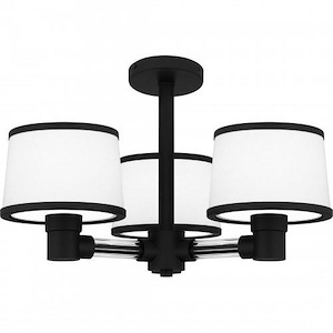 Kylen - 3 Light Semi-Flush Mount In Traditional Style-13.5 Inches Tall and 22 Inches Wide - 1305626