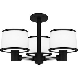 Kylen - 3 Light Semi-Flush Mount In Traditional Style-13.5 Inches Tall and 22 Inches Wide - 1305626