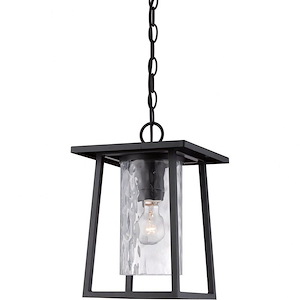Lodge - 1 Light Outdoor Hanging Lantern - 13.5 Inches high