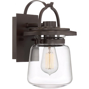 LaSalle 11.75 Inch Outdoor Wall Lantern Transitional Aluminum Approved for Wet Locations - 11.75 Inches high - 688143