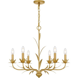 Maria - 6 Light Chandelier In Modern Style-23 Inches Tall and 27.5 Inches Wide
