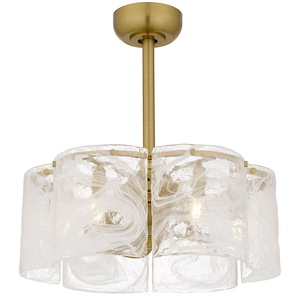 Maisie - 6 Light Fandelier-10 Inch Tall and 21.75 Inch Wide - 1393996