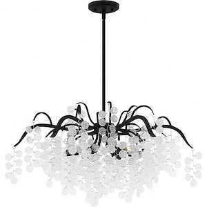 Maple - 6 Light Chandelier-17 Inches Tall and 29 Inches Wide - 1340338
