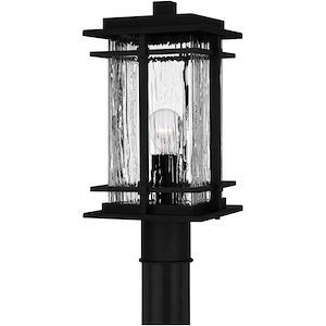 McAlister - 1 Light Outdoor Post Lantern In Transitional Style-16.5 Inches Tall and 7.75 Inches Wide made with Coastal Armour