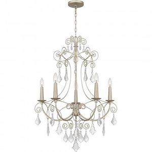 Merida - 5 Light Chandelier In Traditional Style-36.25 Inches Tall and 28 Inches Wide