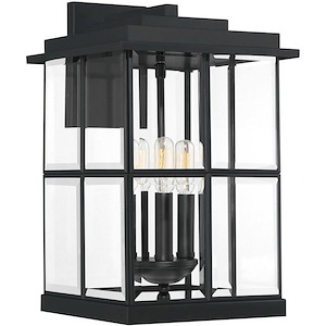 Mulligan 16 Inch Outdoor Wall Lantern Transitional Steel - 16 Inches high