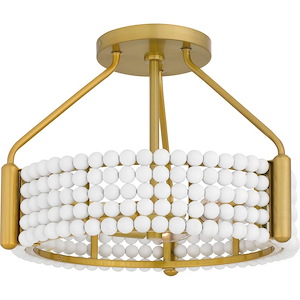 Molly - 3 Light Semi-Flush Mount-11 Inches Tall and 16 Inches Wide - 1340339