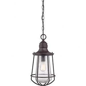 Marine - 1 Light Mini Pendant In Transitional Style-20 Inches Tall and 9.5 Inches Wide