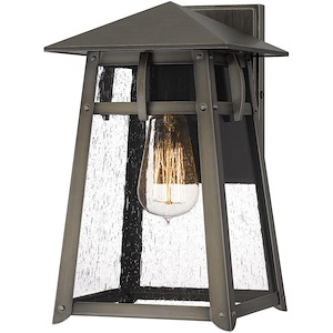 Merle - 1 Light Outdoor Wall Lantern In Transitional Style-11.75 Inches Tall and 7 Inches Wide made with Coastal Armour - 1333474