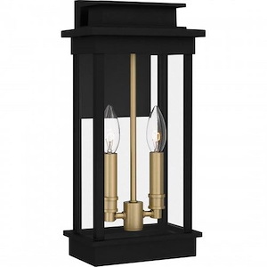 Noelle - 2 Light Outdoor Wall Lantern In Traditional Style-15.5 Inches Tall and 7.5 Inches Wide - 1283127