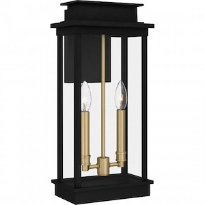 Noelle - 2 Light Outdoor Wall Lantern In Traditional Style-18.75 Inches Tall and 8.75 Inches Wide