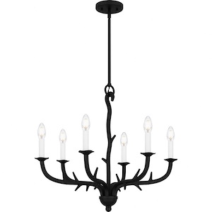 Oakley - 6 Light Chandelier In Traditional Style-22.25 Inches Tall and 25 Inches Wide