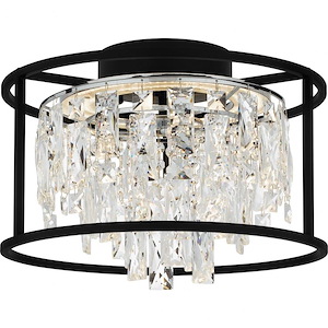 Brillance - 22W LED Flush Mount In Contemporary Style-11 Inches Tall and 15 Inches Wide