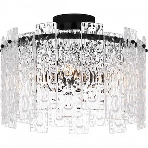 Caspian - 4 Light Semi-Flush Mount In Contemporary Style-12 Inches Tall and 16.5 Inches Wide - 1305643