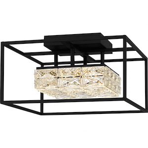 Dazzle - 25W LED Semi-Flush Mount In Contemporary Style-9.25 Inches Tall and 15.75 Inches Wide - 1118871