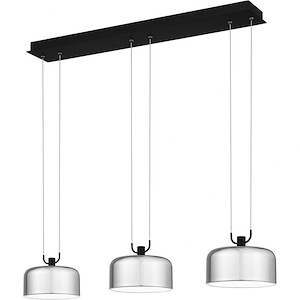 Gabriel - 25W LED Linear Chandelier In Contemporary Style-6 Inches Tall and 35.5 Inches Wide - 1096017
