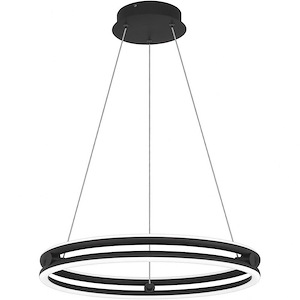 Graves - 40W 1 LED Pendant in Transitional style - 20 Inches wide by 2.25 Inches high