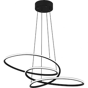 Ovard - 40W LED Pendant In Contemporary Style-9.5 Inches Tall and 27.5 Inches Wide