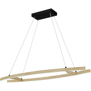 Soma - 28W LED Linear Chandelier In Contemporary Style-1.5 Inches Tall and 39.5 Inches Wide - 1096027