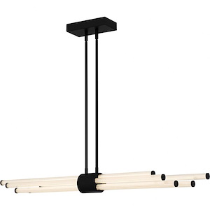 Talbott - 27W LED Linear Chandelier-4.5 Inch Tall and 46 Inch Wide