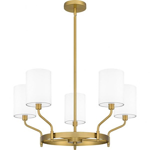 Parkington - 5 Light Chandelier In Transitional Style-12.5 Inches Tall and 25.75 Inches Wide