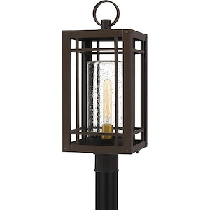 Pelham - 1 Light Outdoor Post Lantern - 23.75 Inches high made with Coastal Armour