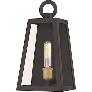 Poplar Point - 1 Light Small Outdoor Wall Lantern in Transitional style - 6.25 Inches wide by 12 Inches high - 1025765
