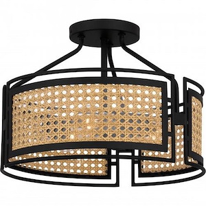 Priya - 3 Light Semi-Flush Mount-10.5 Inches Tall and 14.5 Inches Wide - 1305658