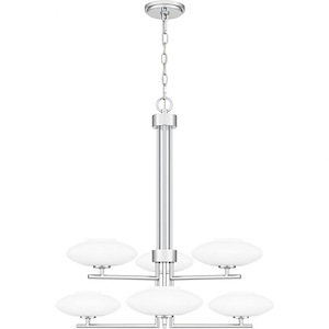 Chenal - 6 Light Chandelier In Transitional Style-27.5 Inches Tall and 29.25 Inches Wide