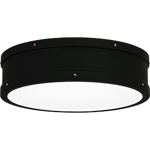25W LED Flush Mount In Industrial Style-3.5 Inches Tall and 12.75 Inches Wide