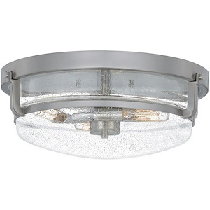 3 Light Flush Mount in Transitional style - 13 Inches wide by 9.5 Inches high