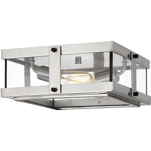 Beck - 2 Light Flush Mount In Transitional Style-5 Inches Tall and 12.75 Inches Wide
