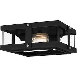 Beck - 2 Light Flush Mount In Transitional Style-5 Inches Tall and 12.75 Inches Wide