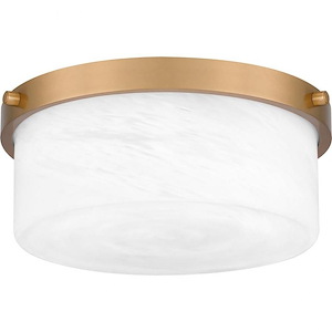 Levine - 2 Light Flush Mount In Transitional Style-5 Inches Tall and 12 Inches Wide
