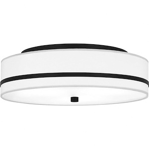 3 Light Flush Mount-4.75 Inches Tall and 15 Inches Wide